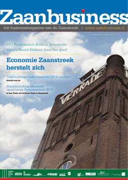 Economie Zaanstreek herstelt zich