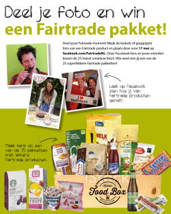 Deel je foto en win een Fairtrade pakket!