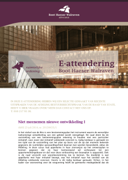 e-attendering - Boot Haeser Walraven advocaten