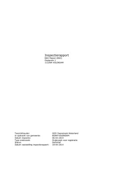 Inspectierapport Volendam 2014 - Buitenschoolse Opvang Majest