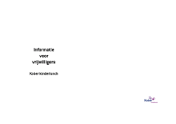 Informatieboekje overblijfvrijwilligers