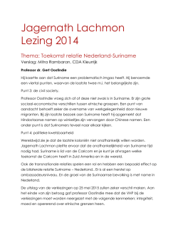 Jagernath Lachmon Lezing 2014