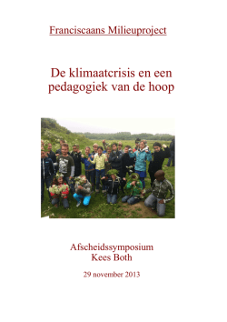 in dit boekje - Franciscaans Milieuproject Stoutenburg