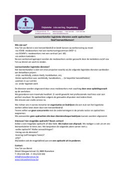 Download infoblad Opdrachten Leerwerkatelier