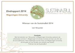 Eindrapport SustainaBul Wageningen University