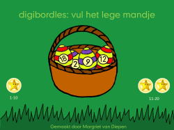 digibordles: vul het lege mandje