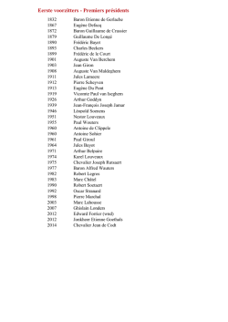 Historisch overzicht van de eerste voorzitters (PDF, 5.22 Kb)