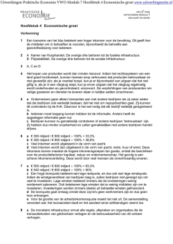 Economische groei - uitwerkingensite.nl