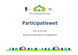 Presentatie 2: over Participatiewet