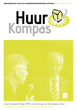 Huurkompas juni 2014 - Huurdersvereniging Atrium