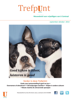 Goed kijken is zilver, luisteren is goud