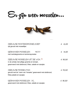 rijk gevuld met mosseltjes met roerbakgroente en