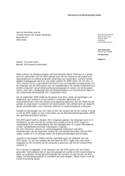 "Kamerbrief over WTO-geschil zeehonden" PDF