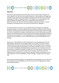 ONZE YOGA Alle soorten yoga zijn gebaseerd op hatha yoga, wel