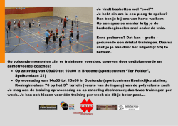Je vindt basketten wel &ldquo;cool&rdquo;? Je hebt zin om in een ploeg te