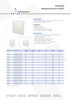 Download brochure - IFB Filtertechniek