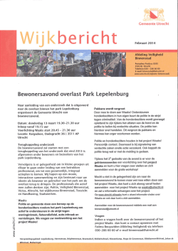 Lepelenburg op 13 maart