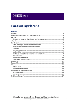 Handleiding Plansite
