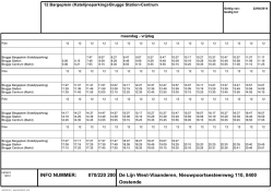 INFO NUMMER: 070/220 200 De Lijn West