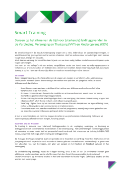 Smart training 4 daagse VVT en KOV_2015