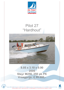 Pilot 27 voorblad - De Haer Nautique