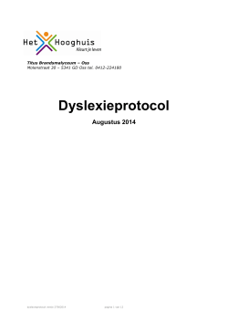 Dyslexieprotocol
