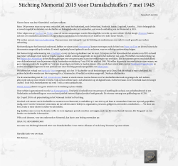 nieuwsbrief april 2014 - Stichting Memorial 2015 voor