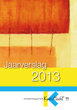 Download hier het jaarverslag voor 2013