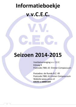 Informatieboekje 2014-2015