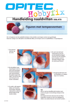 Handleiding naaldvilten 506.470 Figuren met tempexvormen