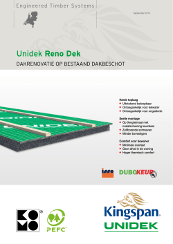 Technische brochure Unidek Reno Dek