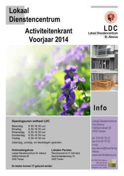 Lokaal Dienstencentrum - Woonzorgcentrum Sint