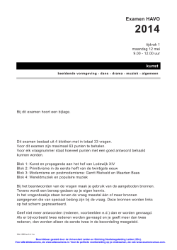 Examen HAVO - Universiteit Leiden