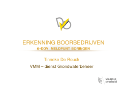 e-DOV meldpunt boringen