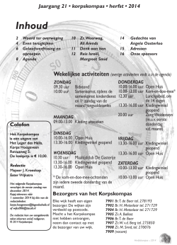 Herstkompas 2014 - Leger des Heils