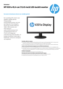 HP V201a 49,4-cm (19,45-inch) LED-backlit monitor