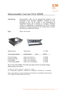 Inbouwmodule: Coni met VGA/ HDMI