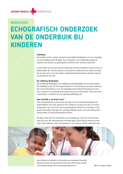 Echografisch ondErzoEk van dE ondErbuik bij kindErEn
