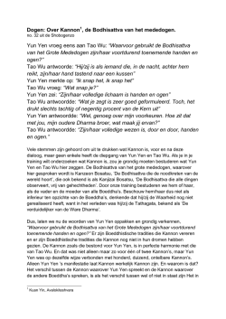 Dogen: Over Kannon , de Bodhisattva van het mededogen. Yun Yen