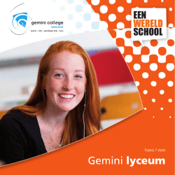 Gemini lyceum - Gemini College Ridderkerk