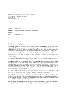 Brief aan Ministerie VWS definitief