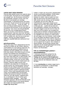 INFO juli 2014 - Parochie Sint Clemens
