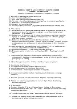 DOSSIERS VOOR TE LEGGEN AAN HET