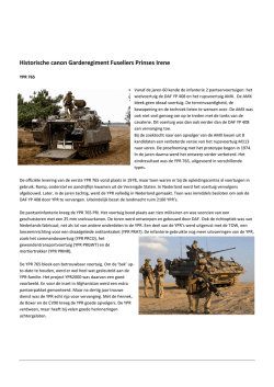 Historische canon Garderegiment Fuseliers Prinses Irene