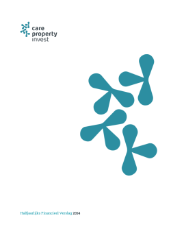 Care Property Invest - Halfjaarlijks Financieel Verslag 30 06 2014