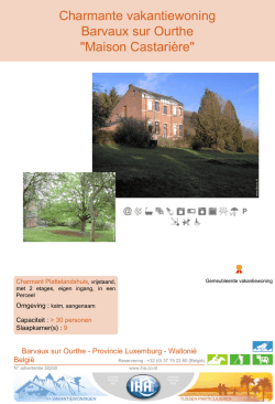 Charmante vakantiewoning Barvaux sur Ourthe - IHA.com