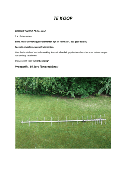 TE KOOP crossed Yagi 70 Cm of satelliet ontvangst en