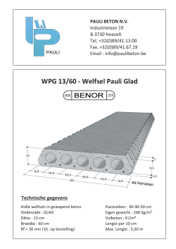 WPG 13/60 - Welfsel Pauli Glad