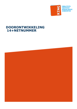Doorontwikkeling 14+netnummer v1 0