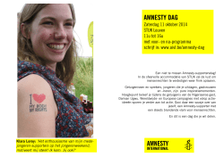 AMNESTY DAG - Amnesty International Vlaanderen